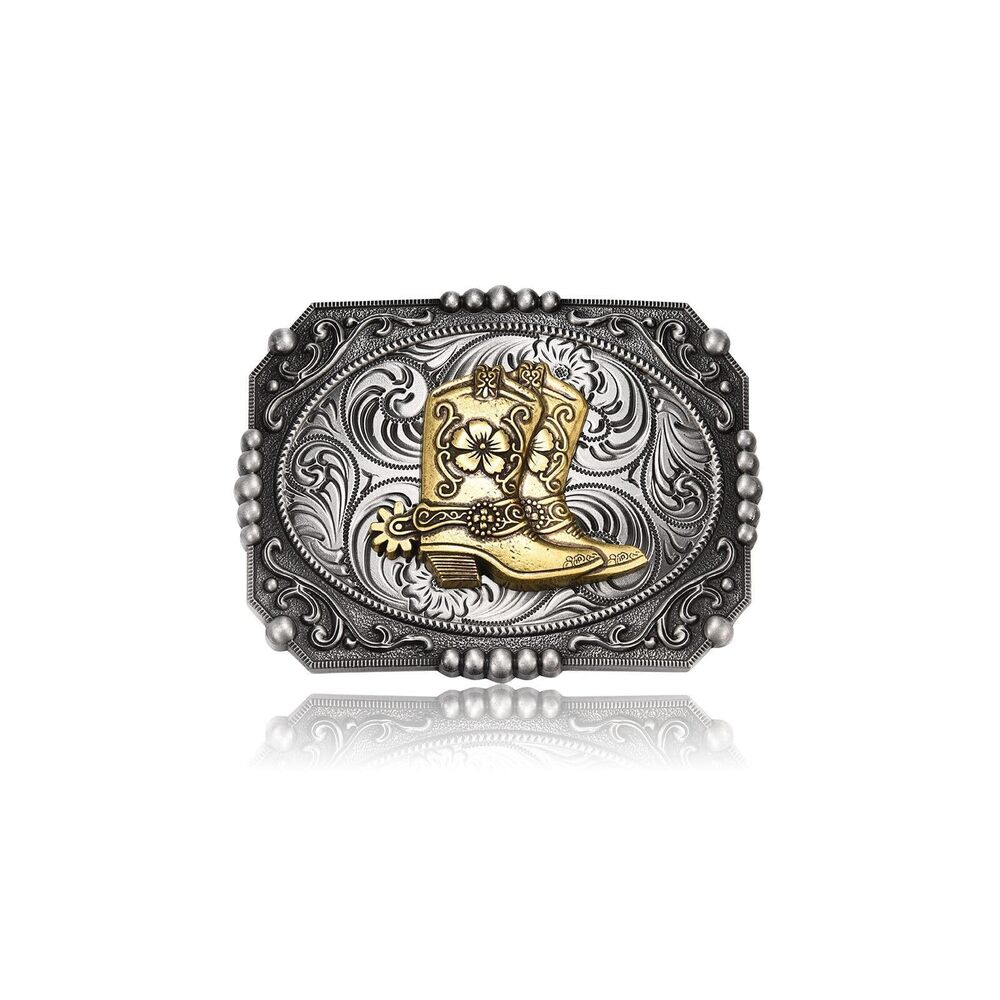3500 MASOP Western Belt Buckle , Cowboy Boots Belt Buckle, Cowboy Cowgirl
